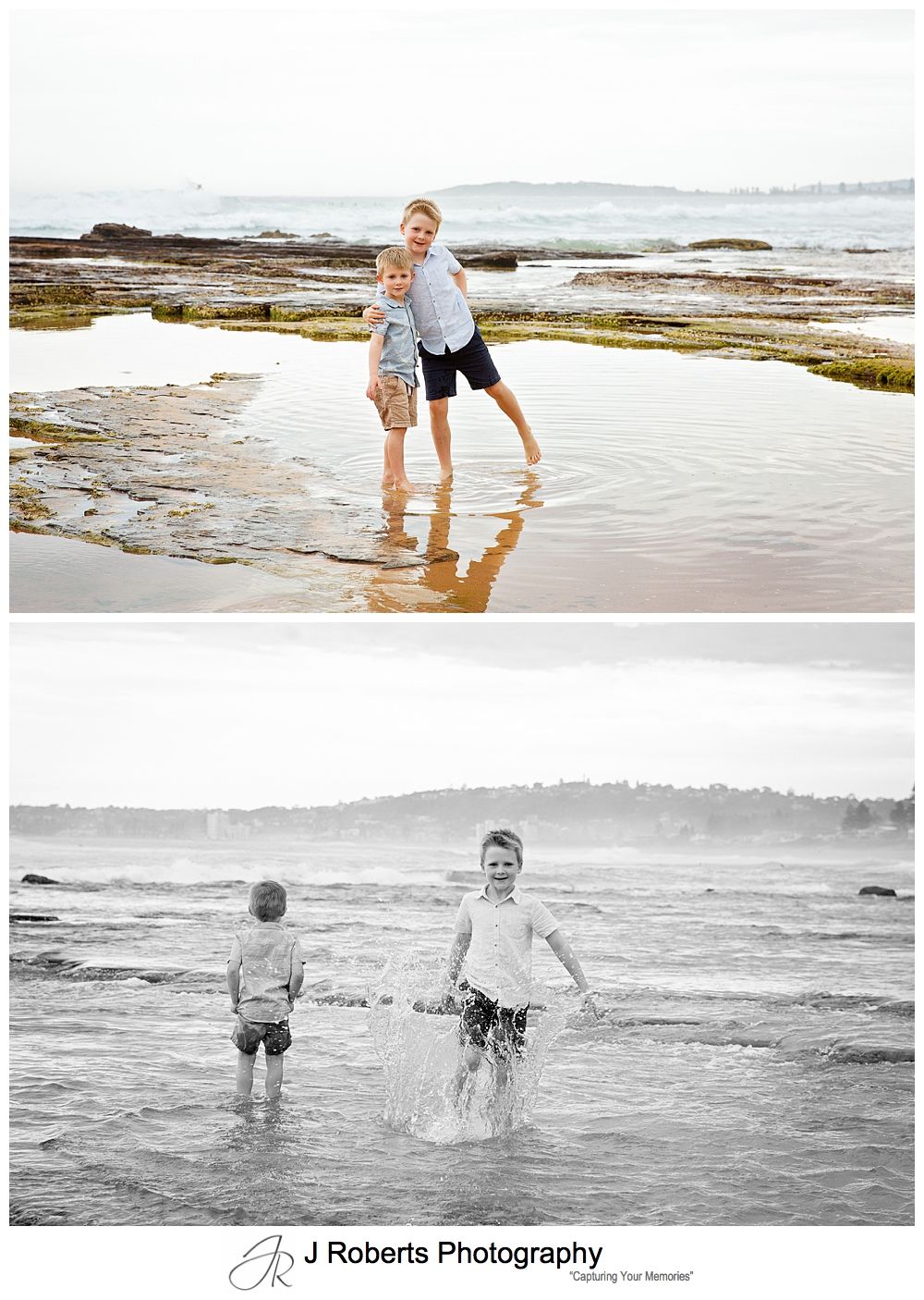 Sydney Northern Beaches Photography of Extended Family at North Narrabeen Rockpool